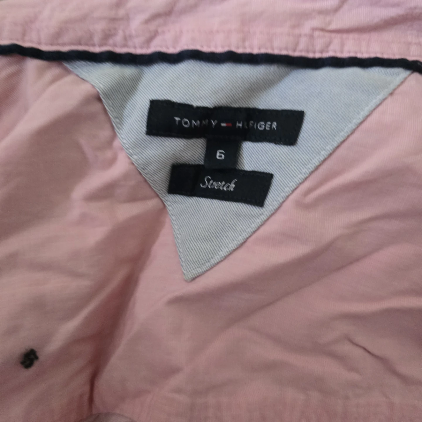 Tommy Hilfiger Pink Stretch Blouse - Size 6