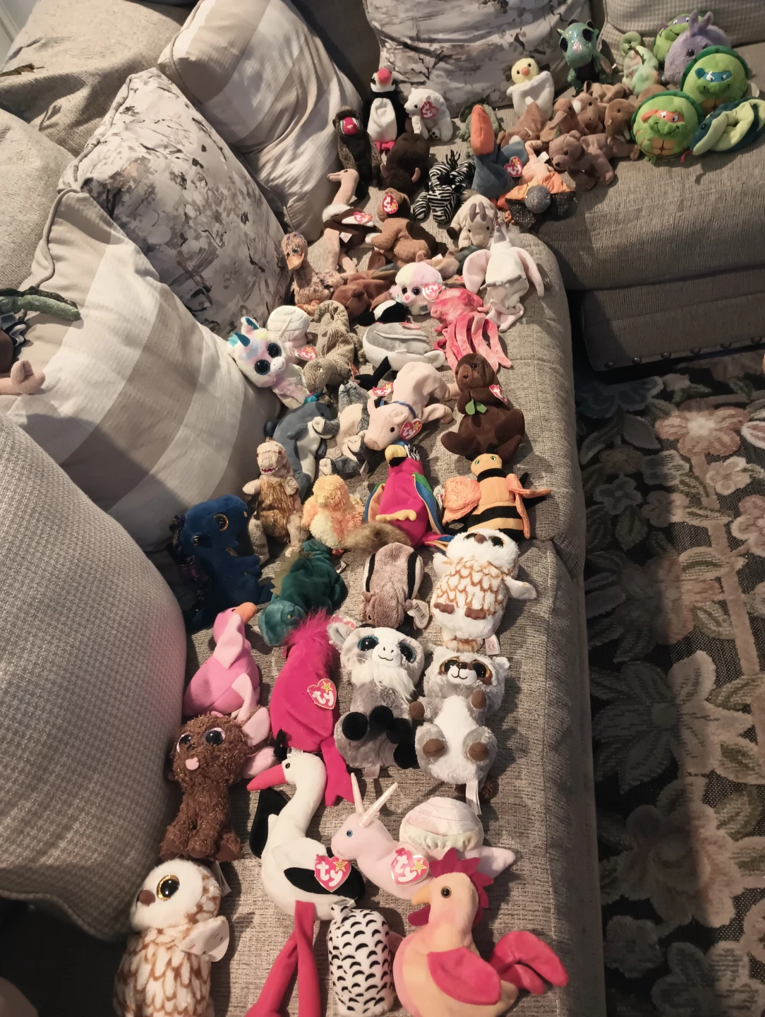 Collection of Ty Beanie Babies Plush Toys