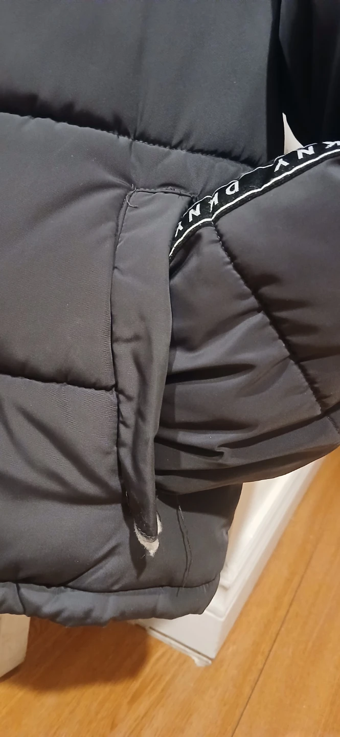 DKNY Puffer Jacket with Sherpa Lined Hood - photo 5