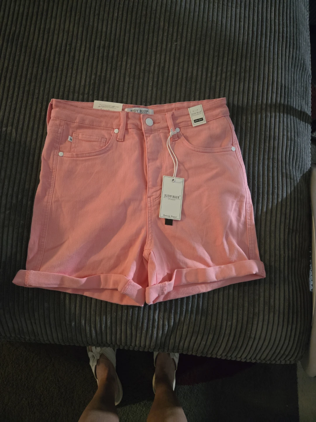 Judy Blue Pink Denim Shorts