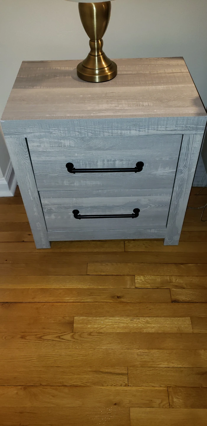 Gray Queen Bedroom Set with Built-in Lights - photo 3