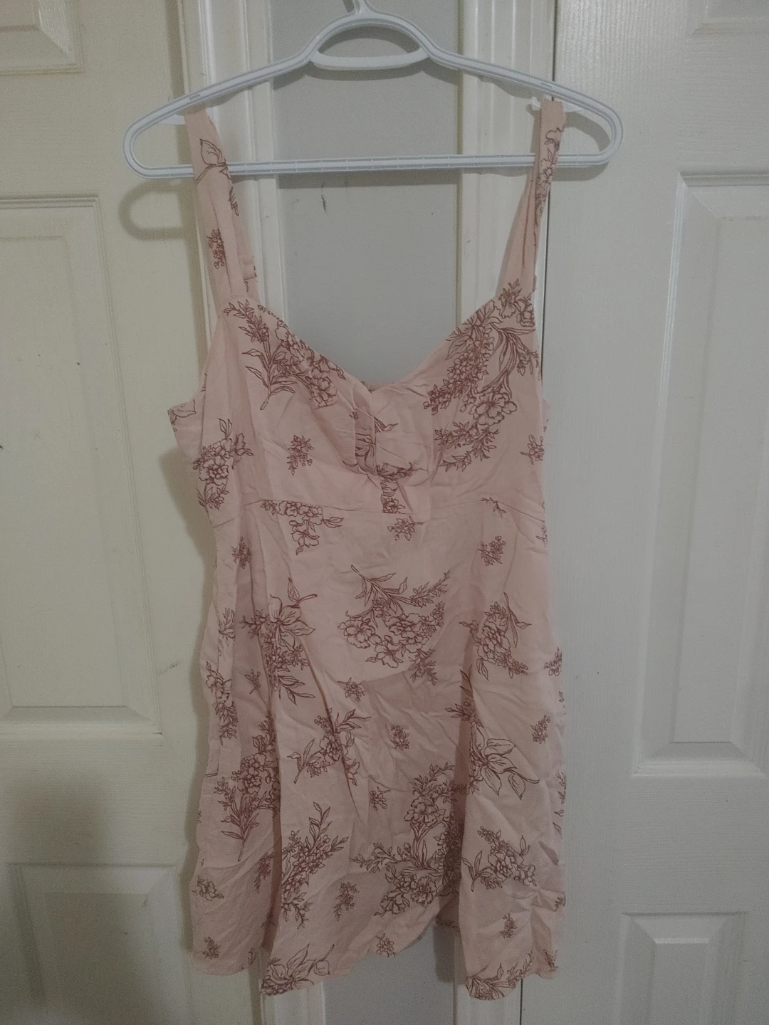 Pink floral cami dress