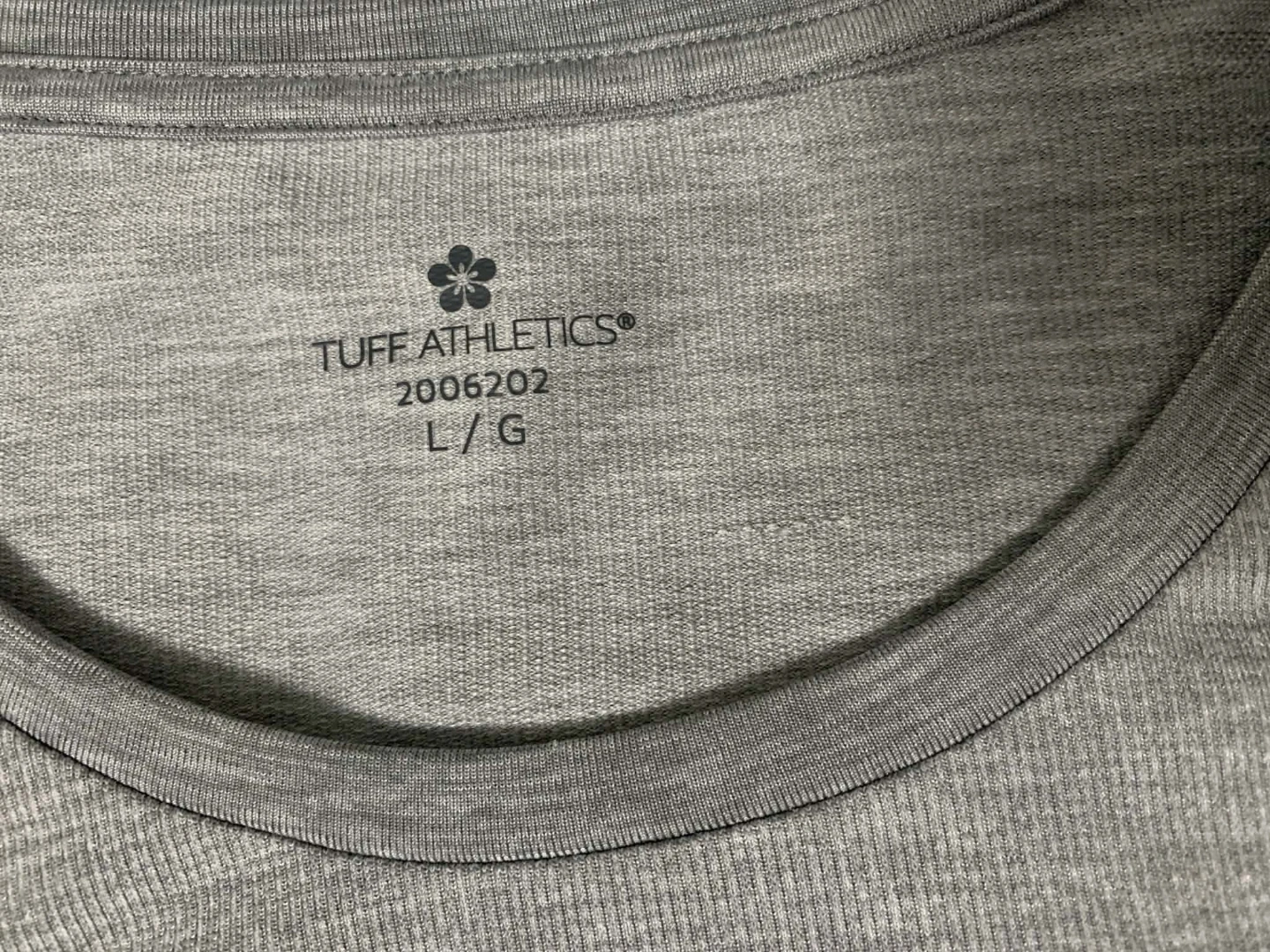 Tuff Athletics Grey Long Sleeve Shirt Size L/G - photo 3