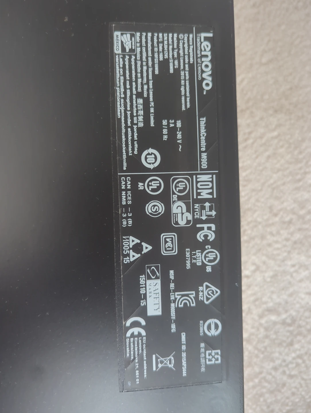 Lenovo ThinkCentre M900 Small Form Factor Desktop PC - photo 3