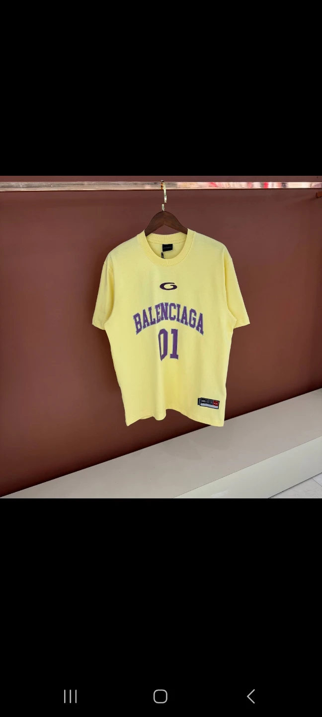 Balenciaga Yellow 01 Graphic T-Shirt