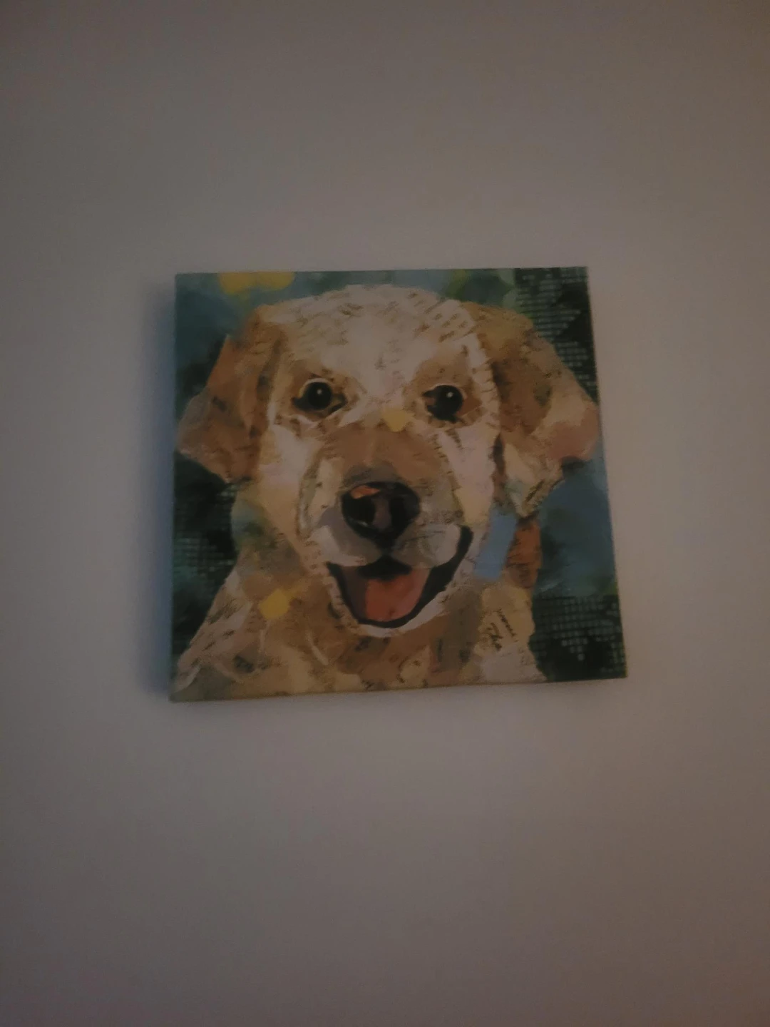 Canvas Wall Art - Golden Retriever Dog Portrait