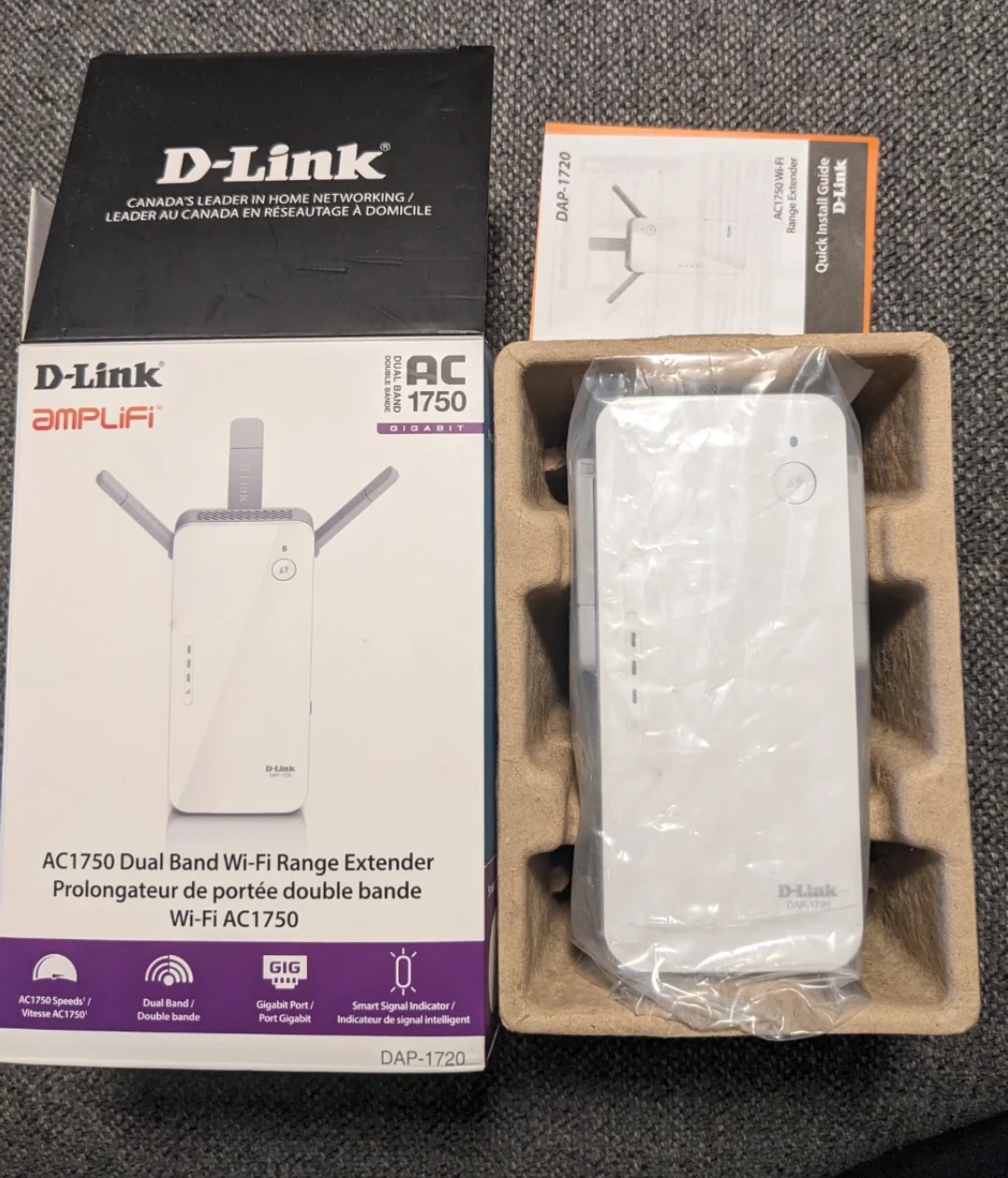 D-Link AC1750 Dual Band Wi-Fi Range Extender DAP-1720