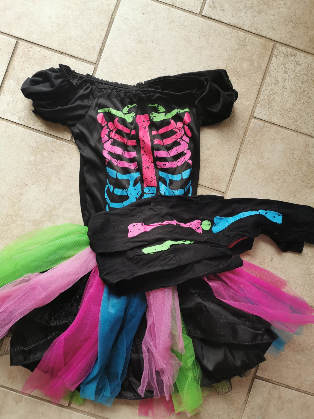 Skeleton Costume with Tutu - photo 2