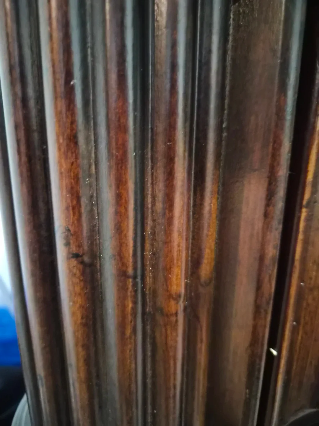 Dark Wood Console Table with 3 Drawers - photo 4