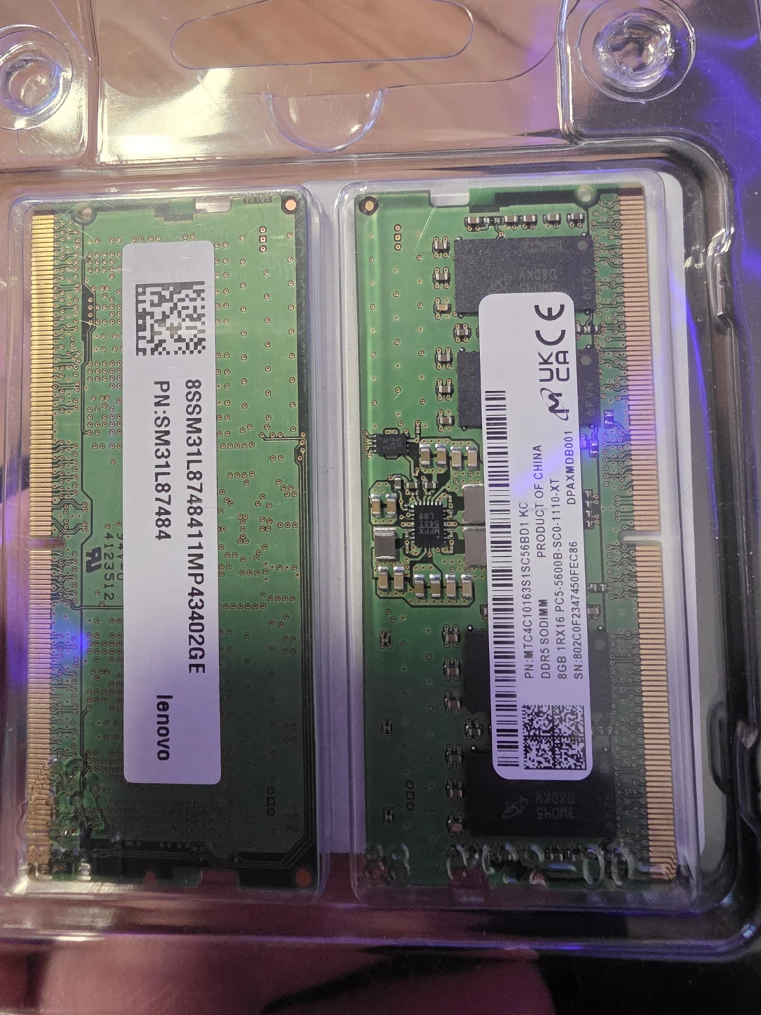 Lenovo 16GB Kit DDR5-5600 SODIMM RAM