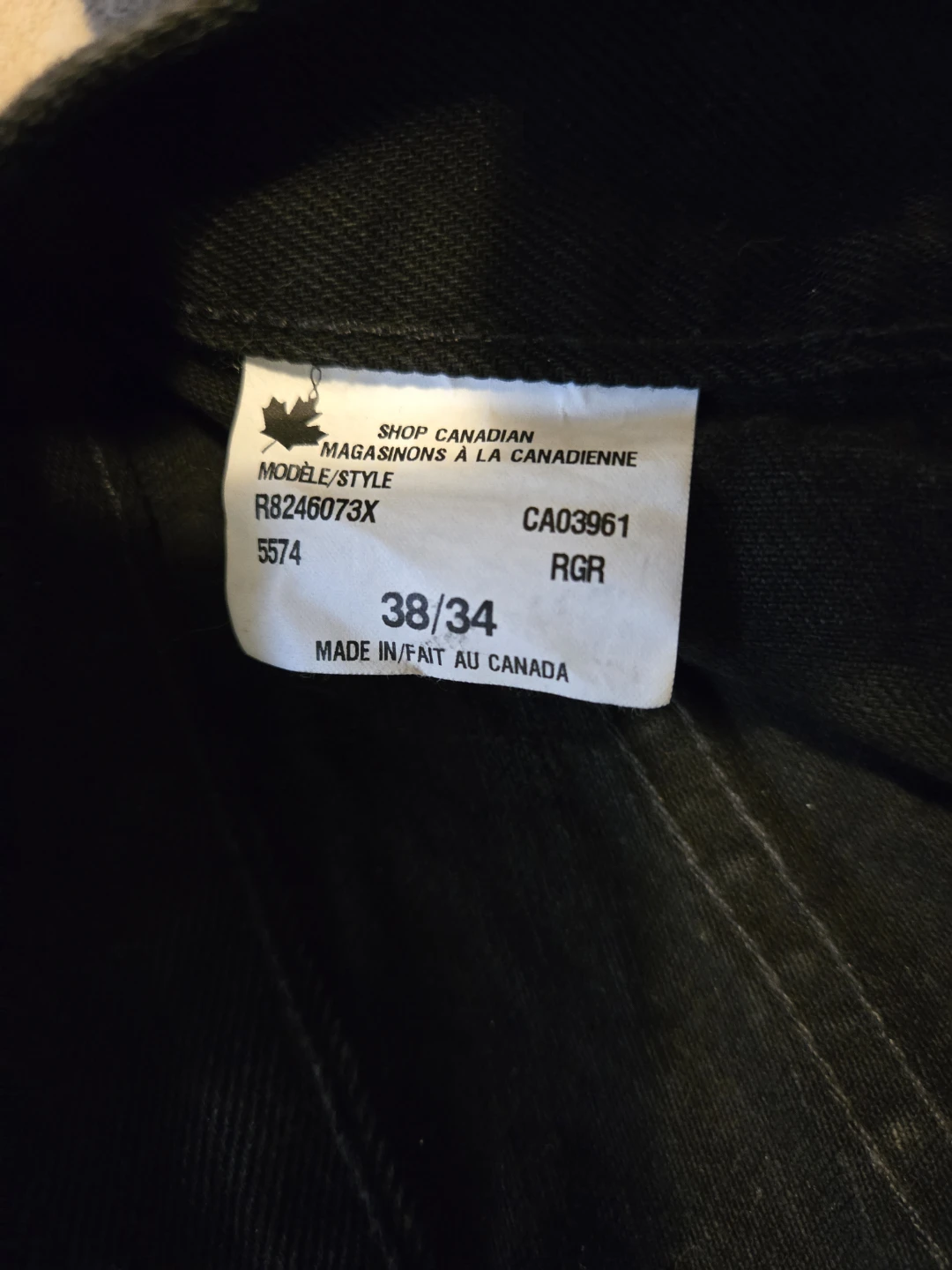 Dakota Black Denim Jeans - 38/34 - photo 2
