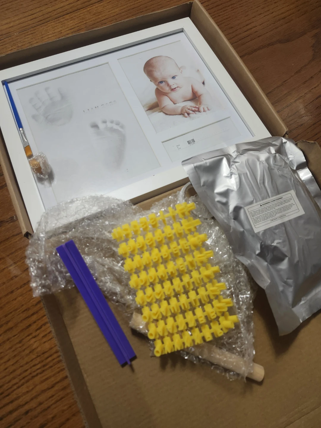 KeaBabies NOEL Baby Handprint & Footprint Keepsake Frame - photo 3