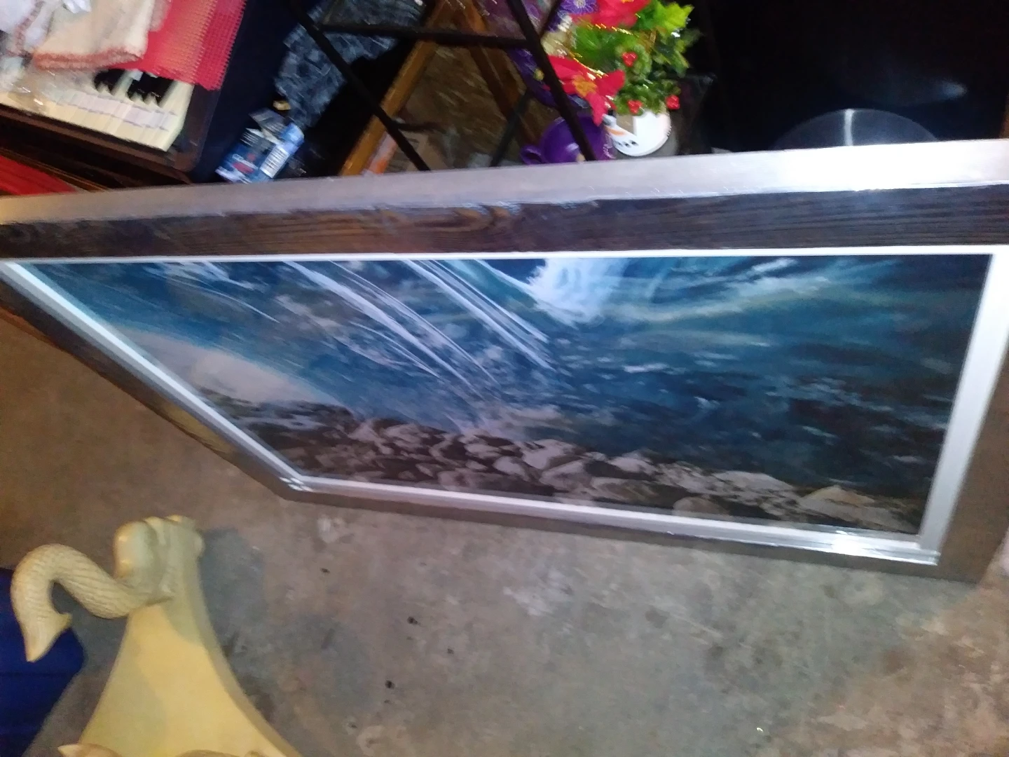 Framed Wall Art Print - Ice Cave Scene - photo 2