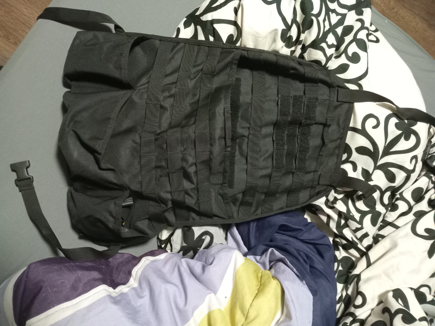 Black Tactical Vest fot back of driver/passenger seat