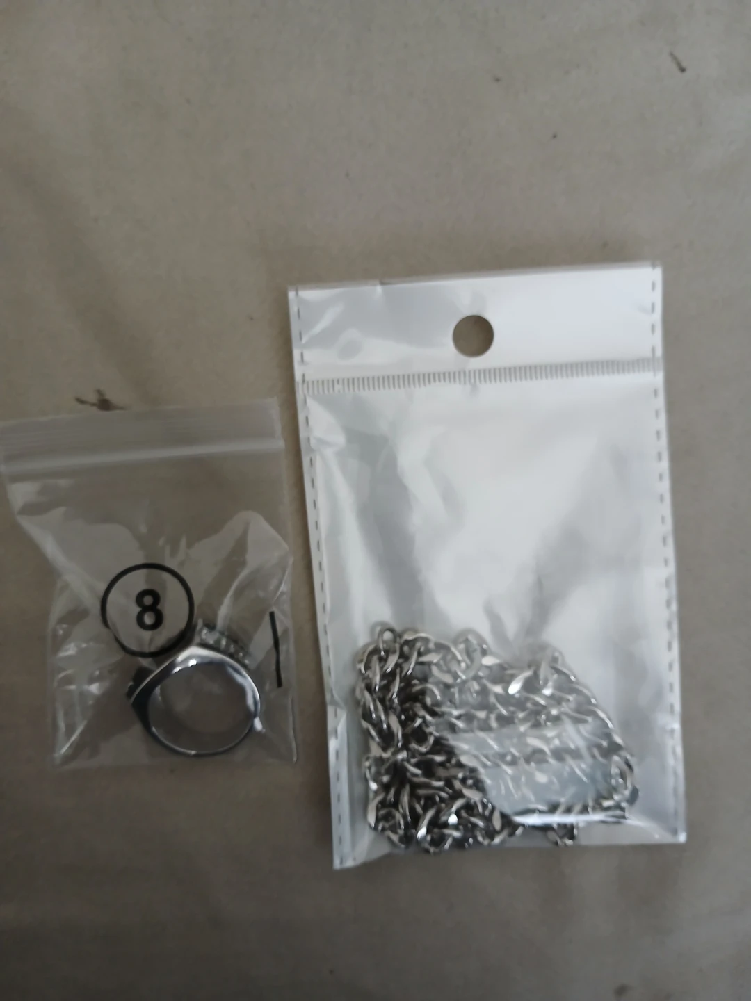 925 Silver Chain Necklace & 925 Silver & Black 5A Zirconia Ring - photo 4