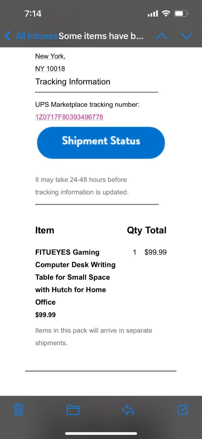 FITUEYES Gaming Computer Desk Writing Table - photo 3