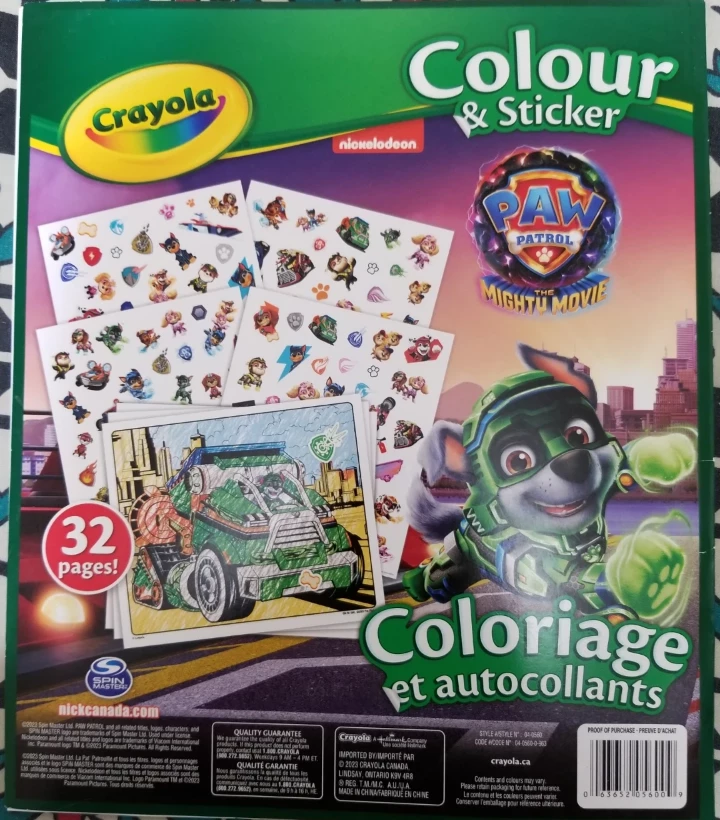 Crayola Paw Patrol The Mighty Movie Colour - photo 3