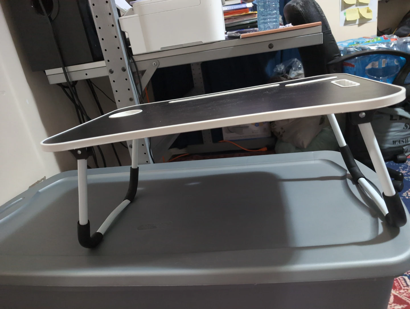 Portable Lap Desk - Black with USB and Drawer - photo 3