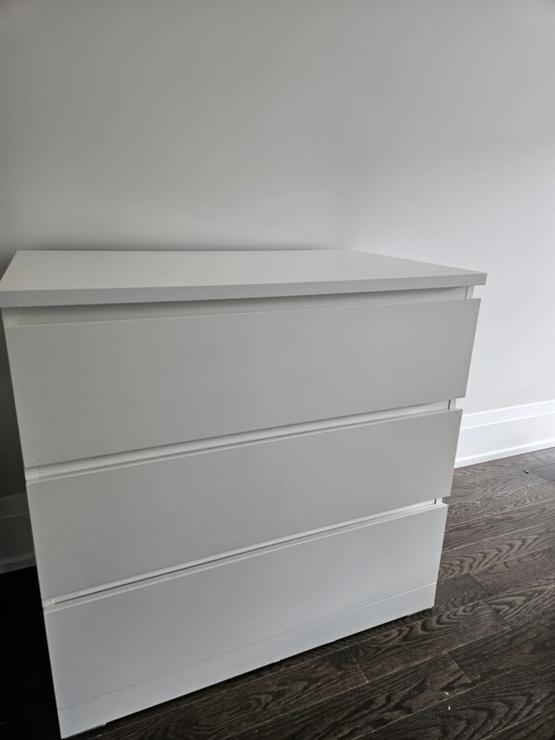 IKEA MALM 3-Drawer Chest - White
