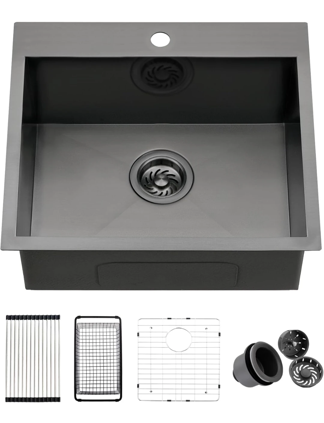 Stainless Steel Undermount Kitchen Sink with Accessories - photo 2