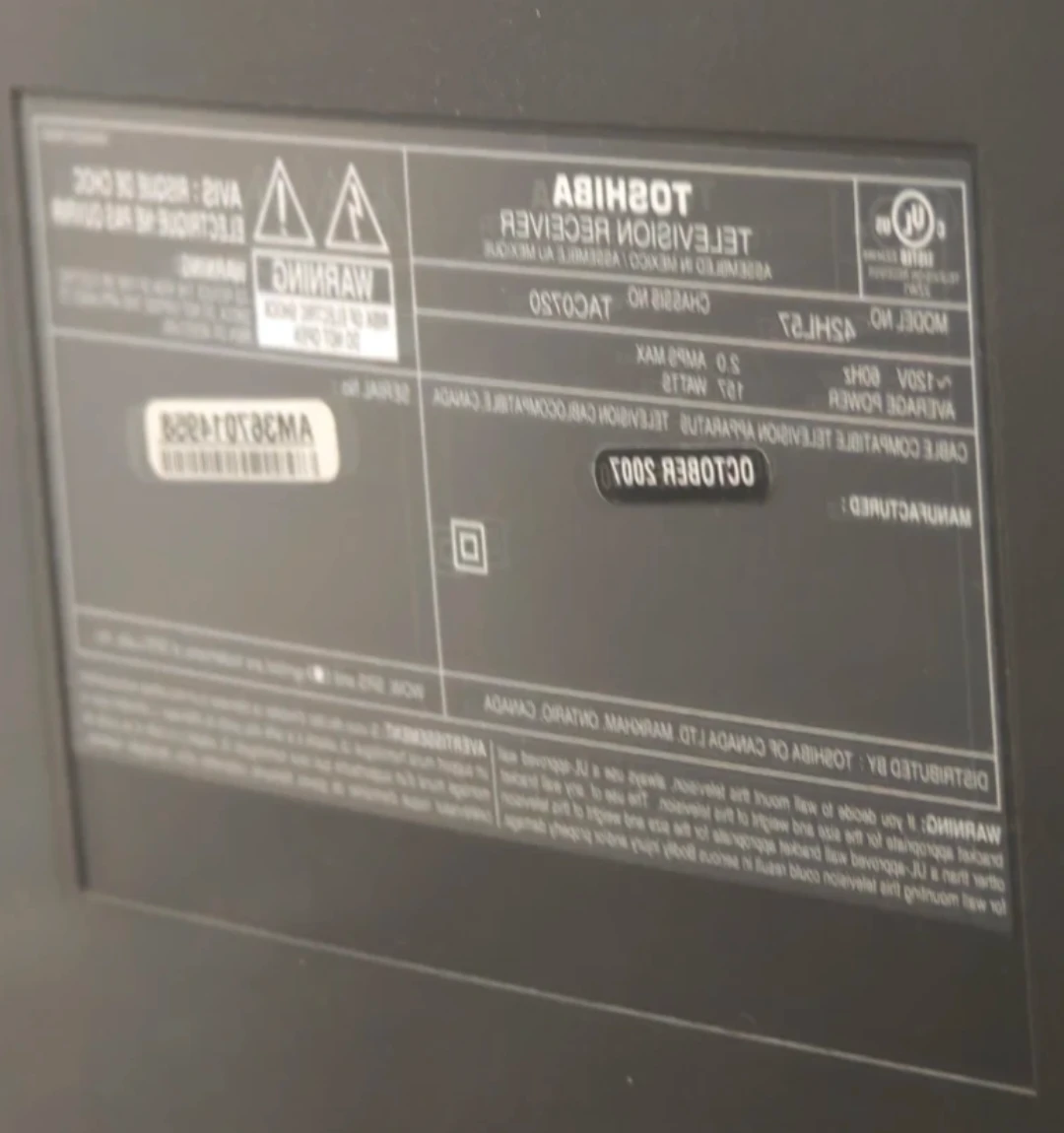 Toshiba Television 41" - photo 3