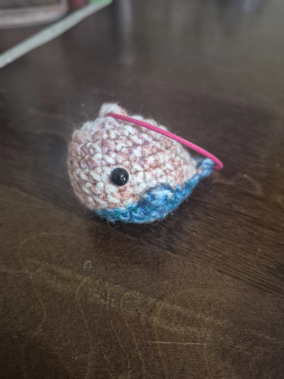 Handmade Crochet Whale Ornament - photo 2