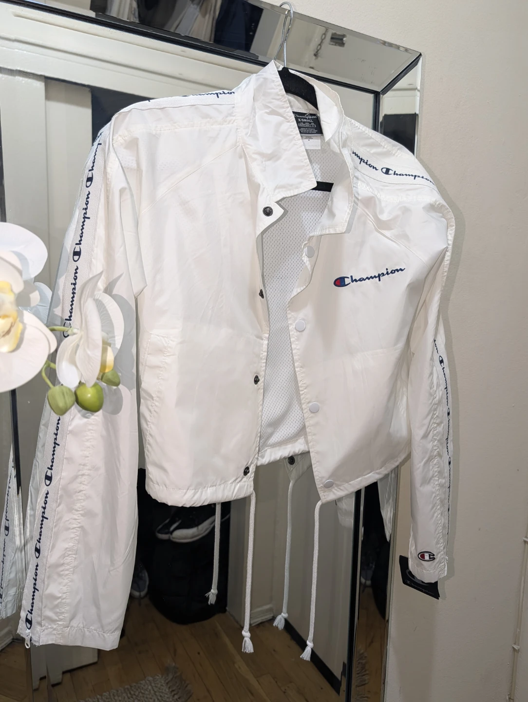 Champion White Jacket with Logo - photo 2