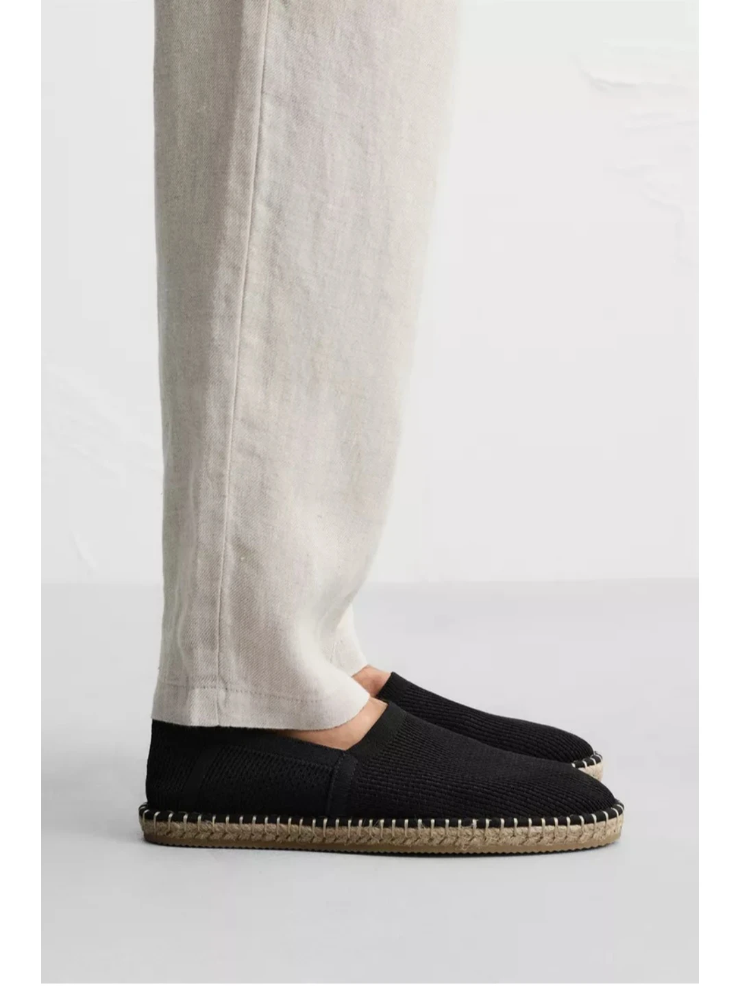 Zara Man Knit Espadrilles Black Size 40 - photo 2