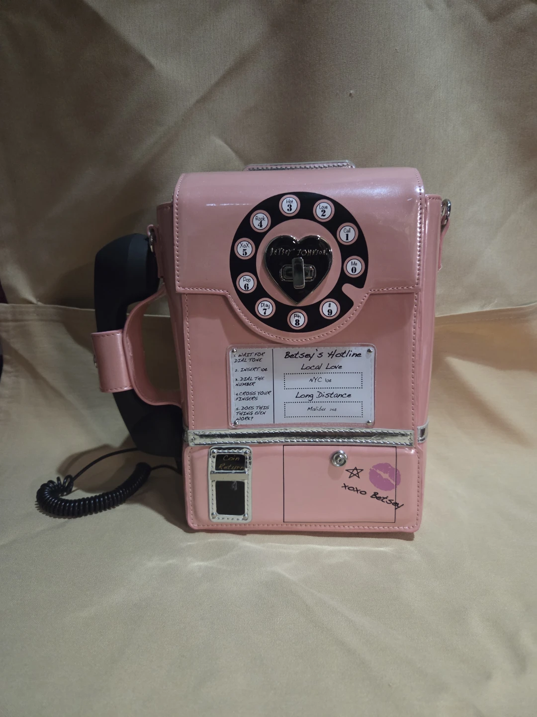 Betsy JohnsonPayphone  Crossbody Bag missing strap