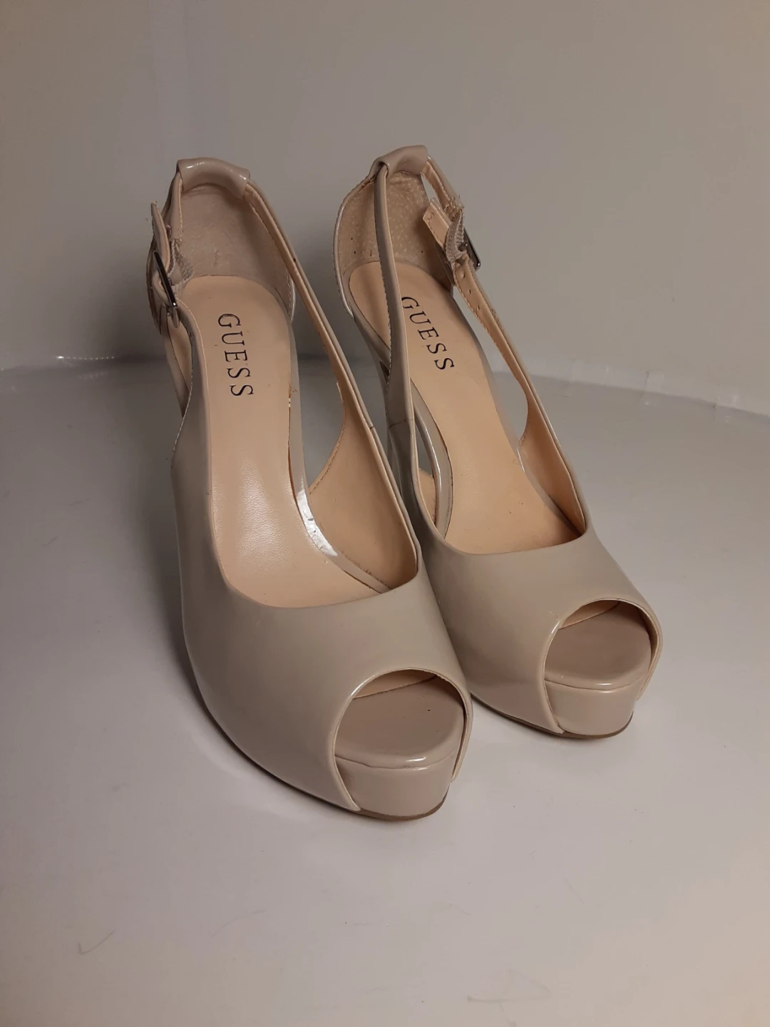 Guess - Women's Peep Toe Heels | S: 8