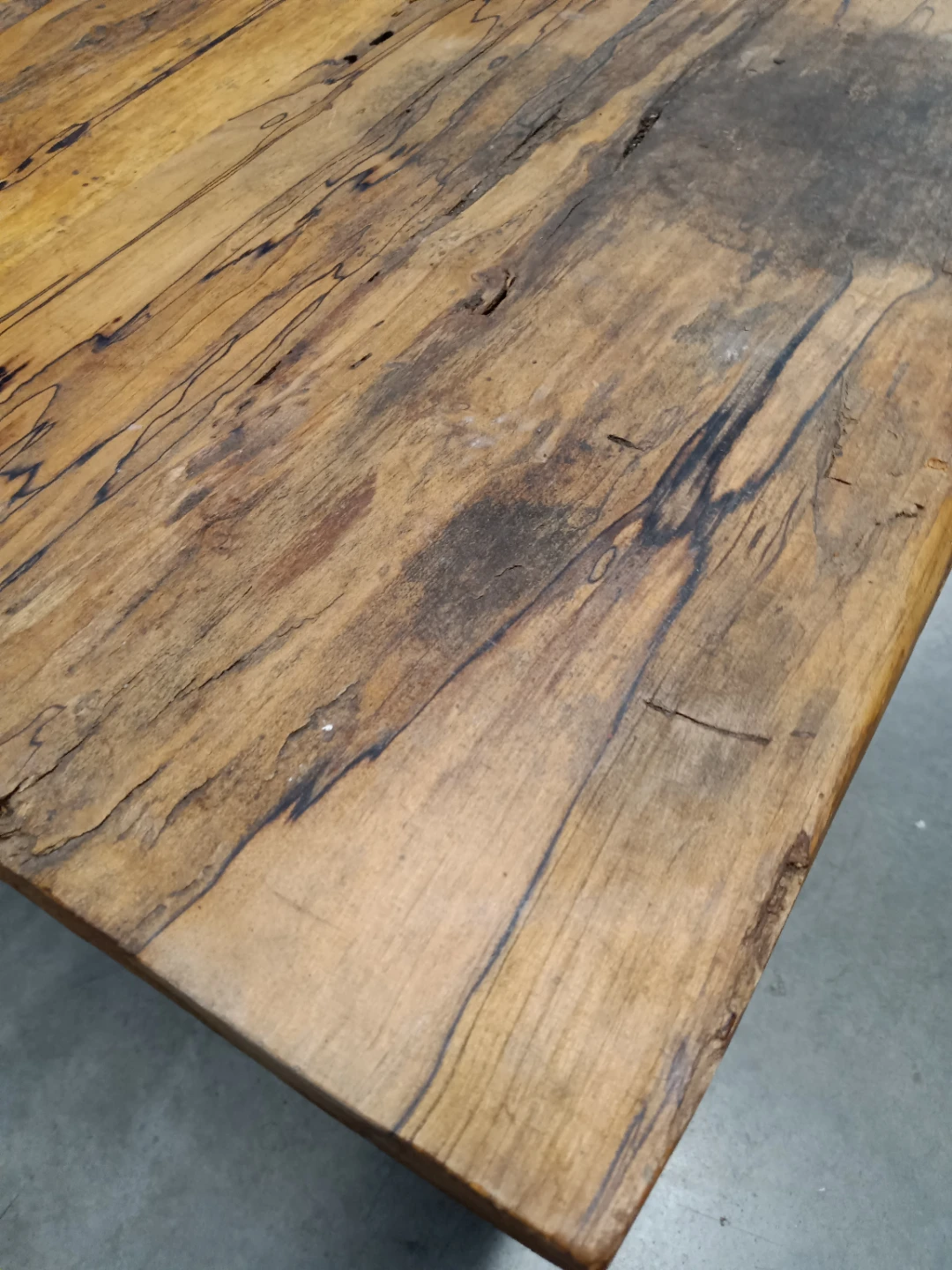 Live Edge Wood Coffee Table with Metal Frame - photo 2