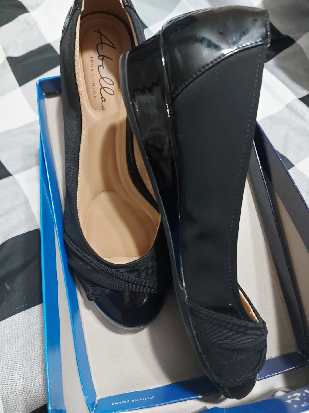 Abella True Comfort Black Wedge Shoes - photo 2