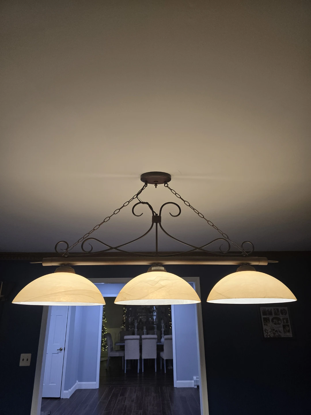 3-Light Pool Table Chandelier