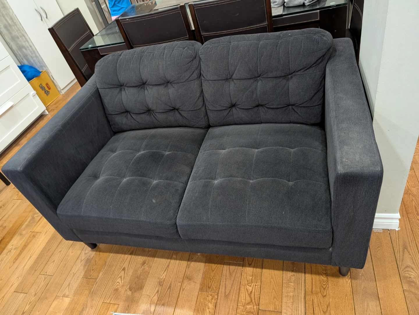 Grey Sofa Slipcover for 2-Seater Sofa - photo 3