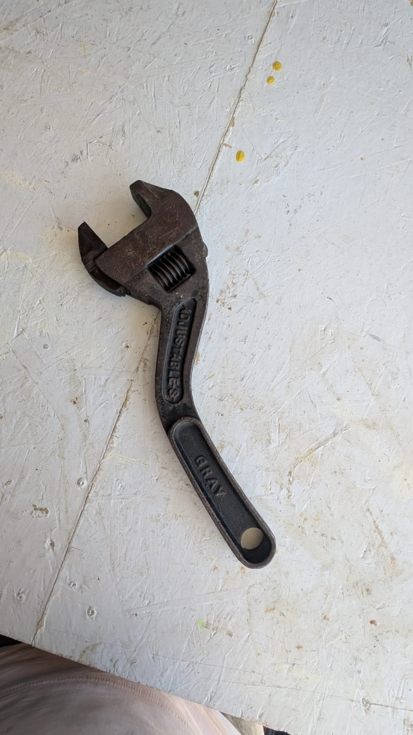 Gray Tools Curved Adjustable Wrench - 14 Inch