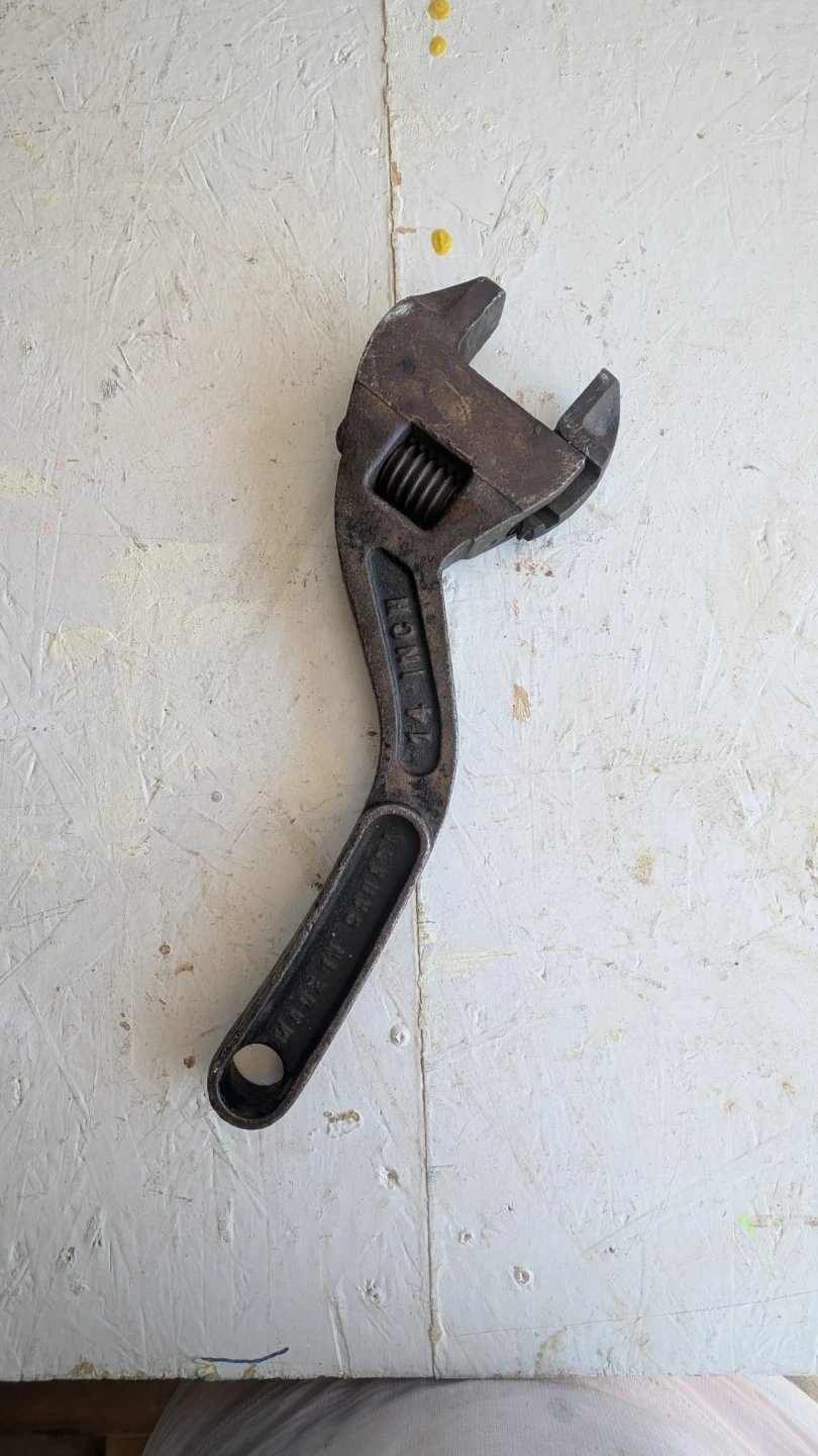 Gray Tools Curved Adjustable Wrench - 14 Inch - photo 2