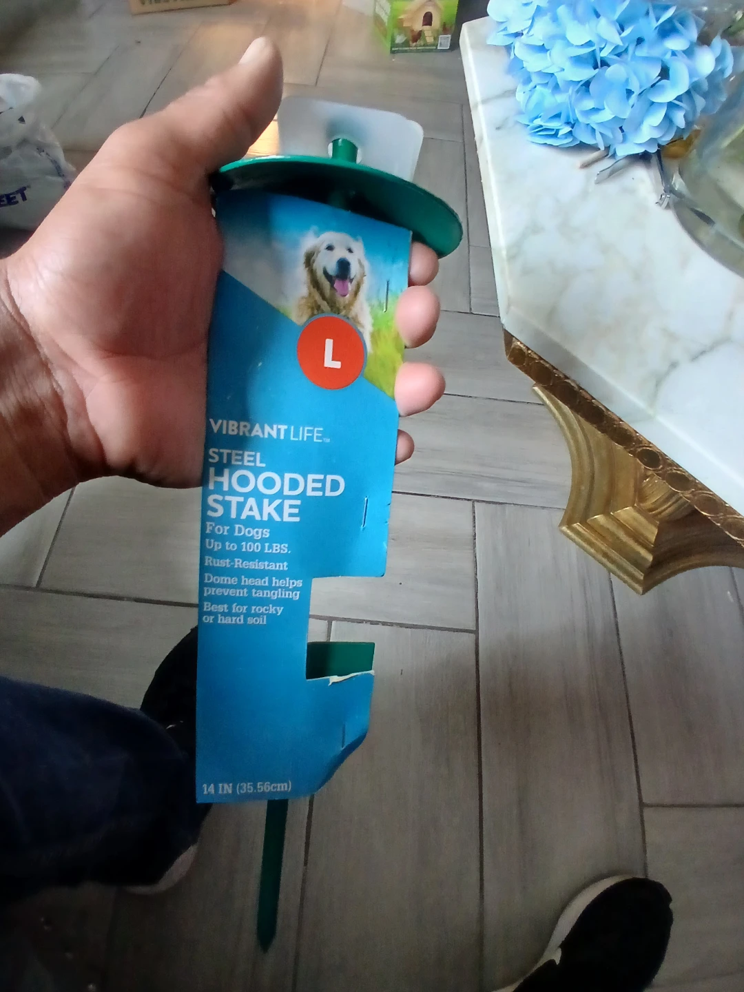 Vibrant Life Steel Hooded Stake for Dogs - Large