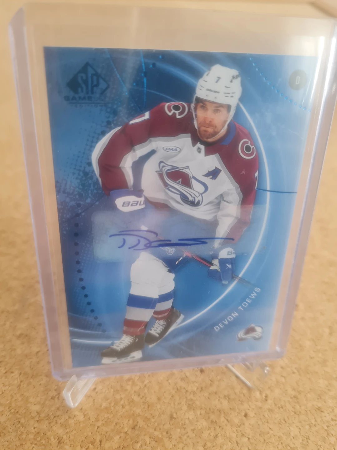Devon Toews Autographed Hockey Card - SP Game Used Edition