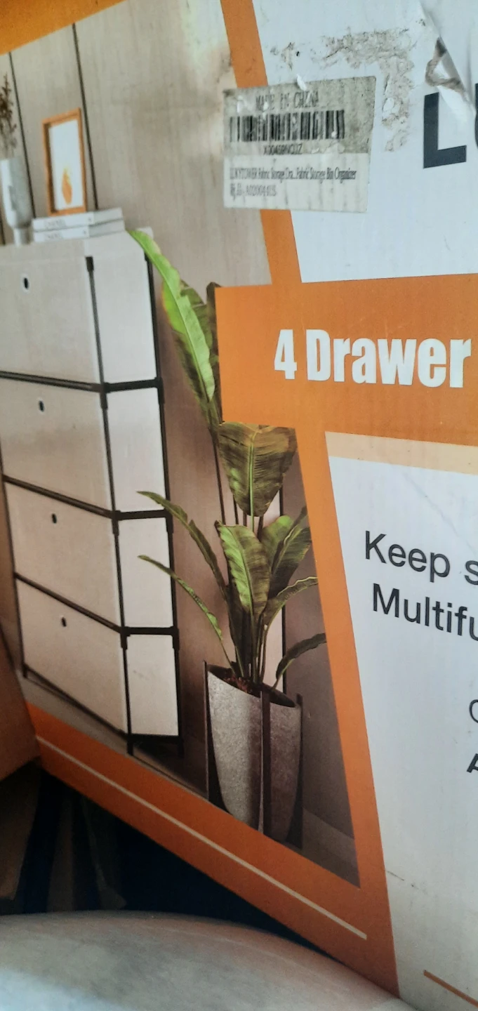 4 Drawer Fabric Storage Organizer