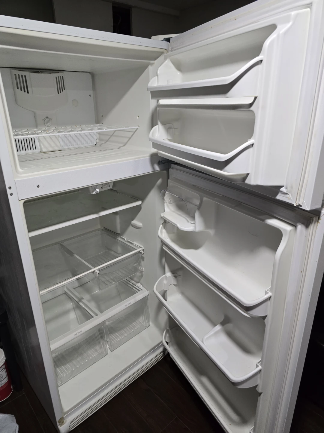 White Frigidaire Top Freezer Refrigerator - photo 2