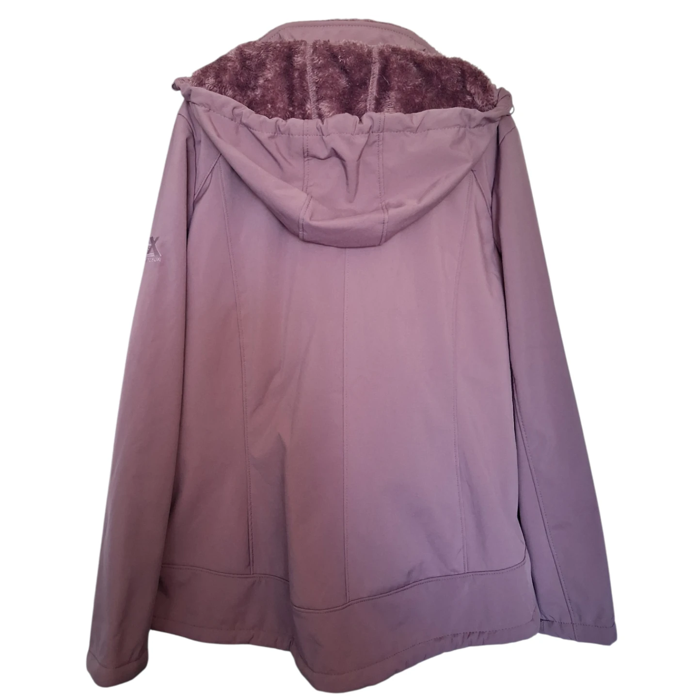 Sherpa Lined Hooded Zip Up Jacket - Purple/Mauve - L/G - photo 4