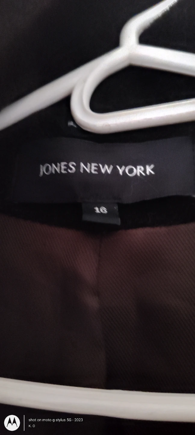 Jones New York Women's Black Coat Size 16 - photo 2