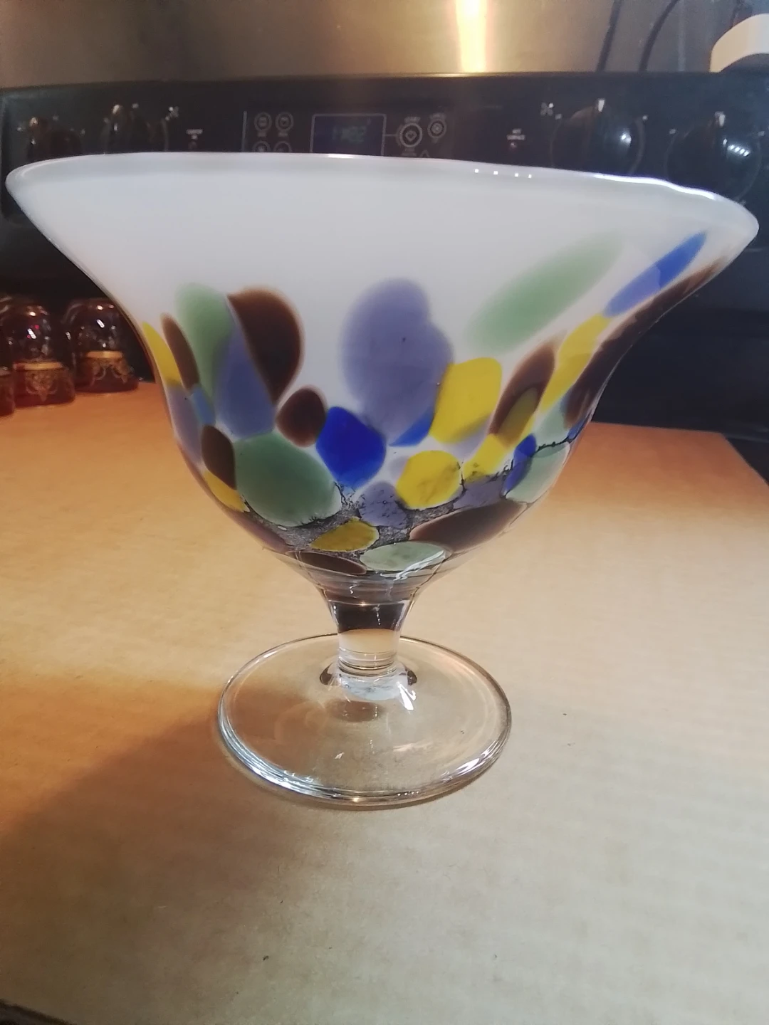 * RARE * Signed Richartz Art Collection Hand Blown Art Glass