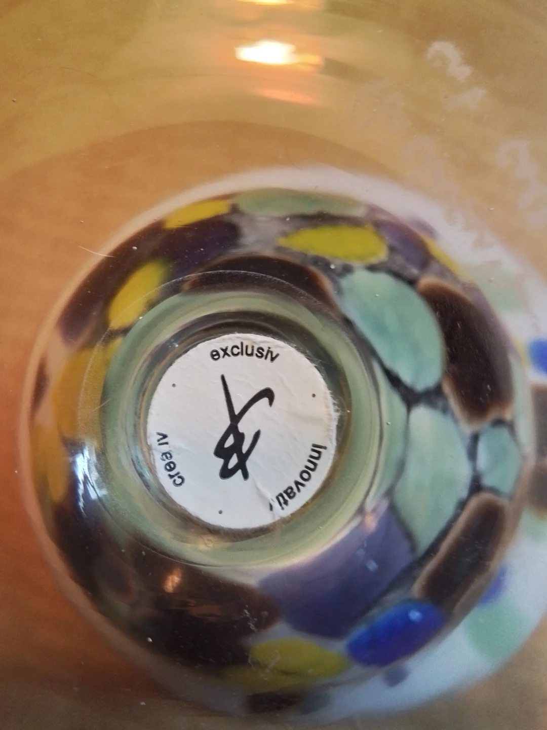 * RARE * Signed Richartz Art Collection Hand Blown Art Glass - photo 4