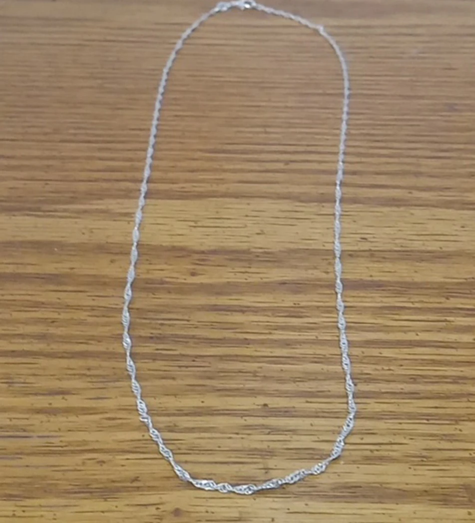 Sterling Silver wave chain