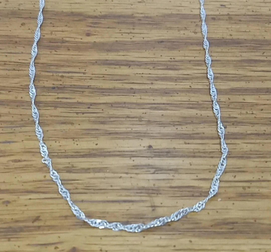 Sterling Silver wave chain - photo 2