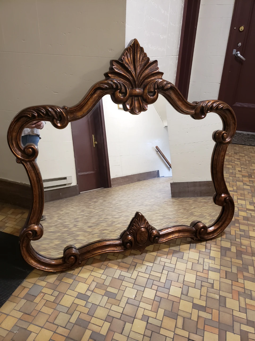 Ornate Wall Mirro with hooks Ornate Wall Mirro with hooks