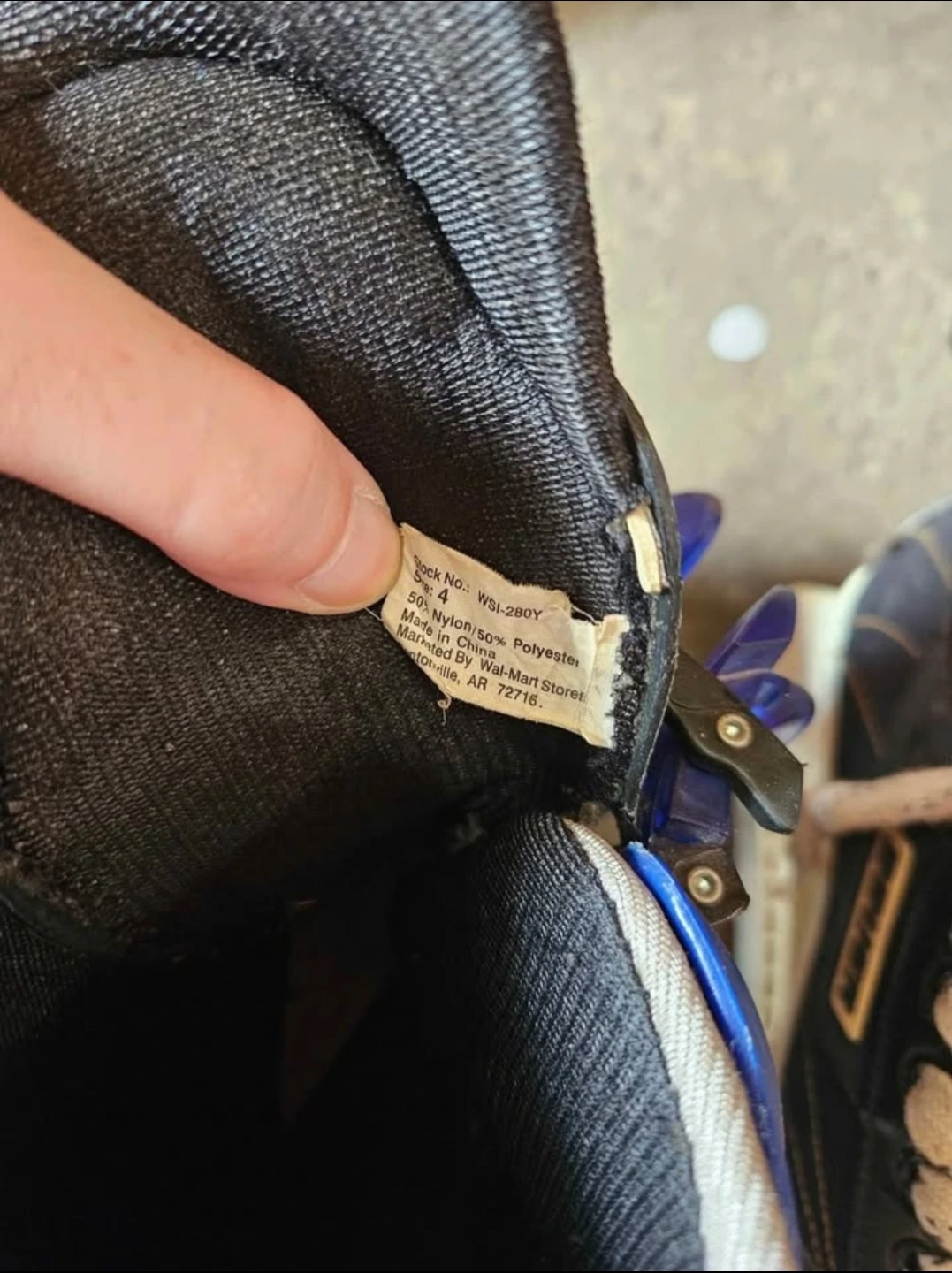 Blue and Black Rollerblades - Size 4 - photo 3
