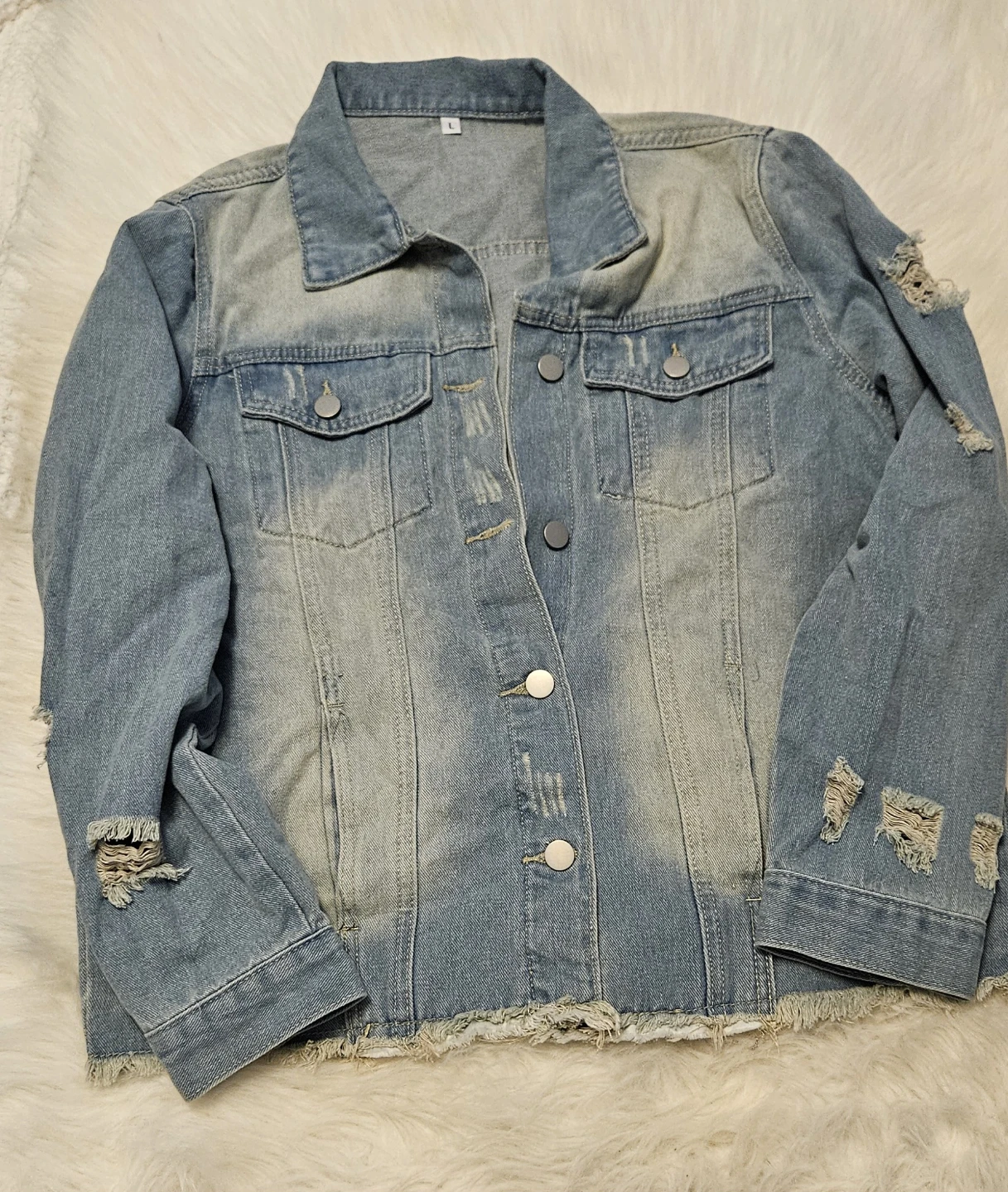 Distressed Denim Jacket