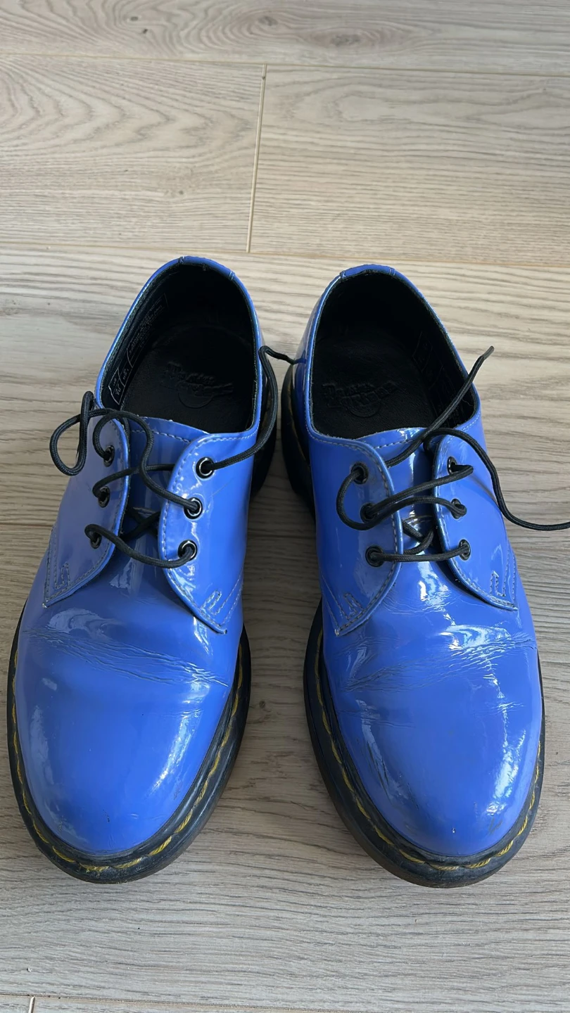 Dr. Martens 1461 Patent Leather Shoes - Blue